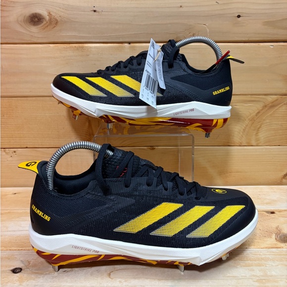 adidas Other - New Adidas Adizero Electric+ Black Baseball Cleats Grambling State JQ8530 M 6.5